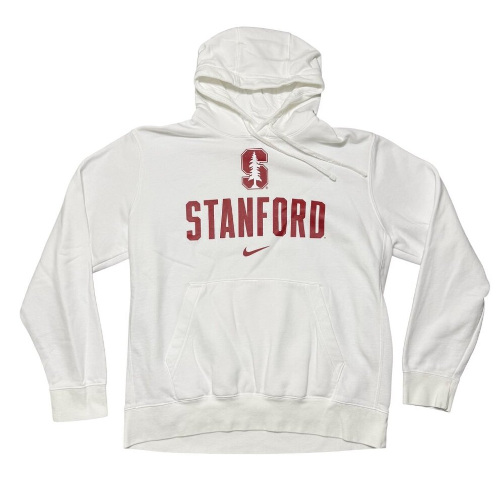 Stanford Cardinal Men's White Nike Hoodie Size Large